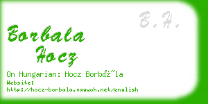 borbala hocz business card